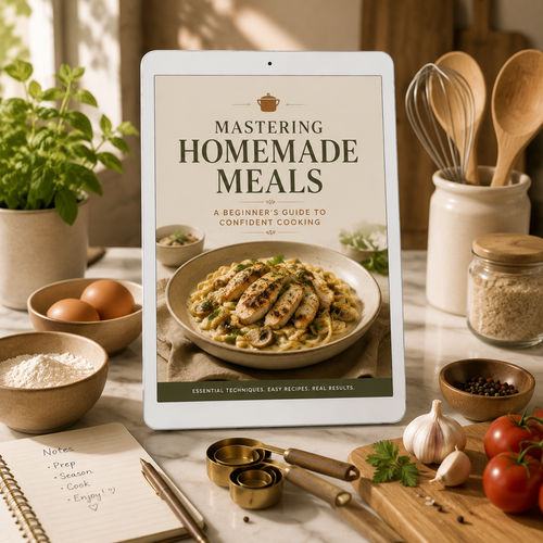 eBook | Mastering Homemade Meals: A Beginner’s Guide To Confident Cooking